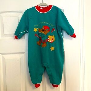 Vintage Christmas Baby Onesie